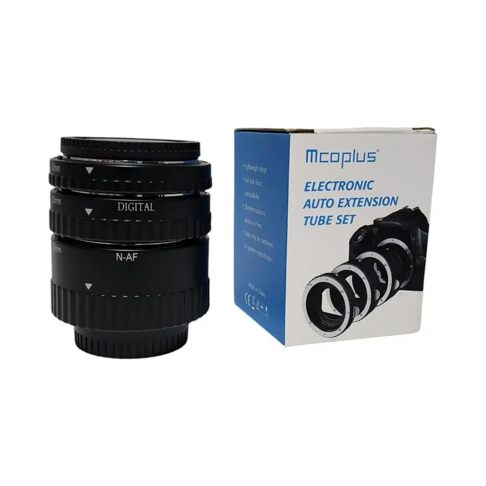 Mcoplus EXT-NP Electronic Extension Tube Set (12, 20, & 36mm) For Nikon Cameras